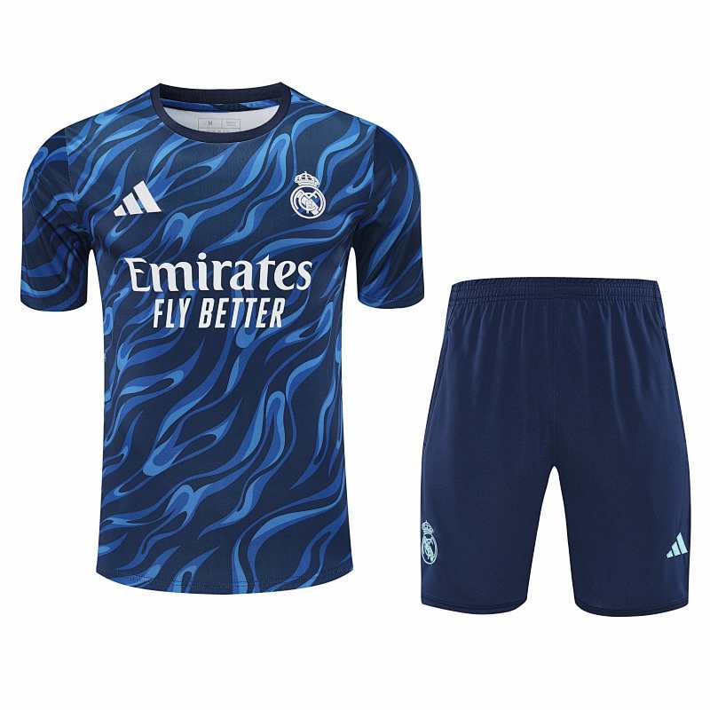 Real Madrid CF Training Clothes Suit Short Sleeve Fan Version