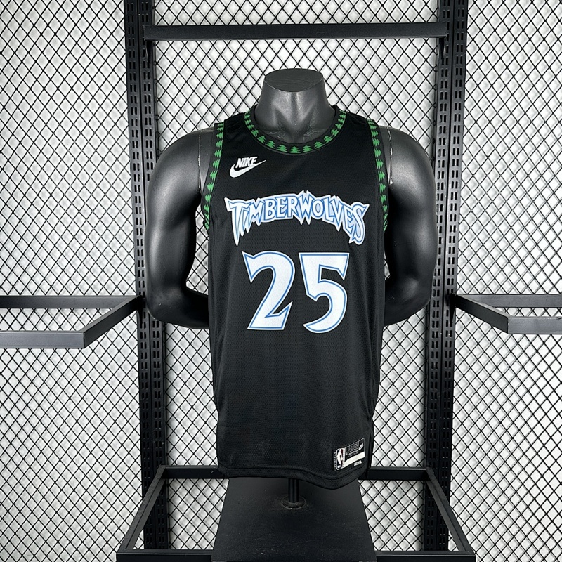 25-26 Nba Minnesota Timberwolves Retro 25-ROSE