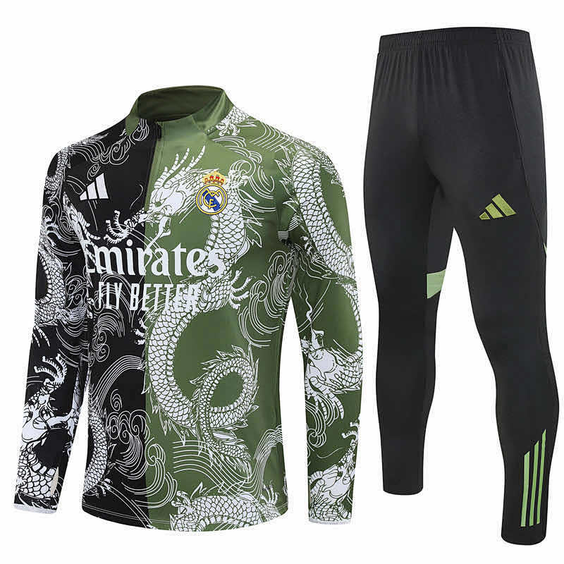 Real Madrid CF Half Zip Training Suit Set