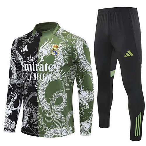 Real Madrid CF Half Zip Training Suit Set