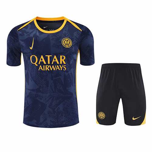 F.C. Internazionale Milano Training Clothes Suit Short Sleeve Fan Version