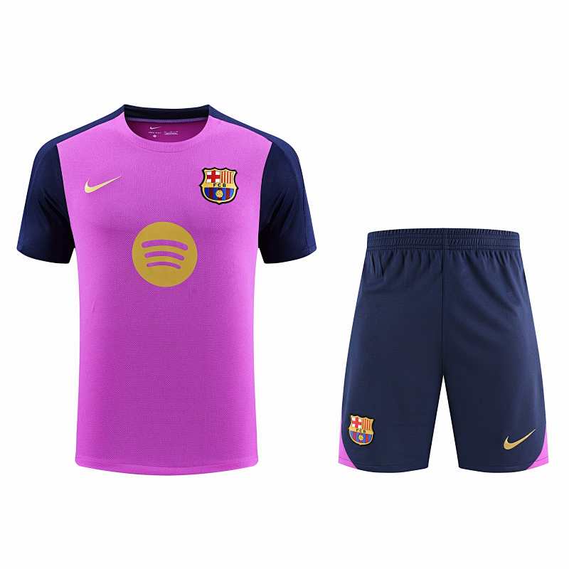 FC Barcelona Barça Training Clothes Suit Short Sleeve Fan Version