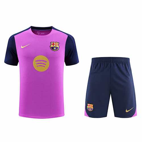 FC Barcelona Barça Training Clothes Suit Short Sleeve Fan Version