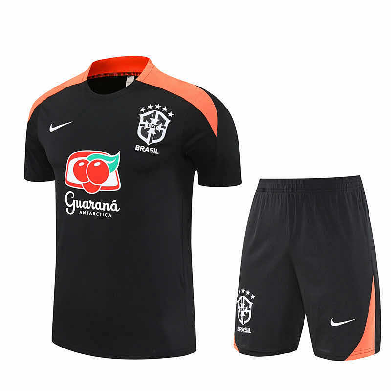 Brazil Training Clothes Suit Short Sleeve Fan Version