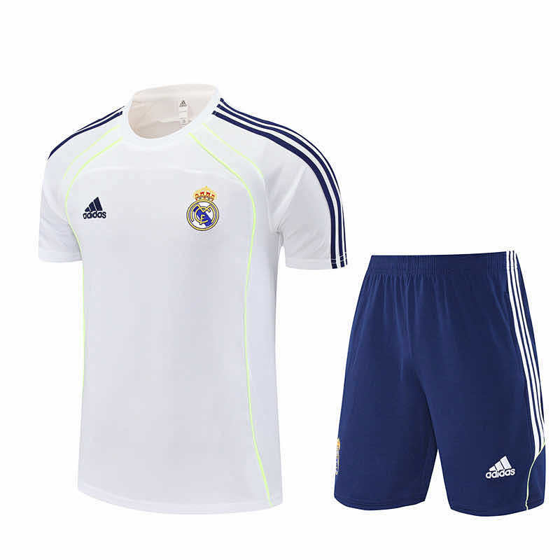 Real Madrid CF Training Clothes Suit Short Sleeve Fan Version