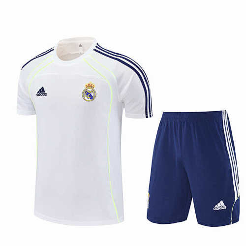 Real Madrid CF Training Clothes Suit Short Sleeve Fan Version