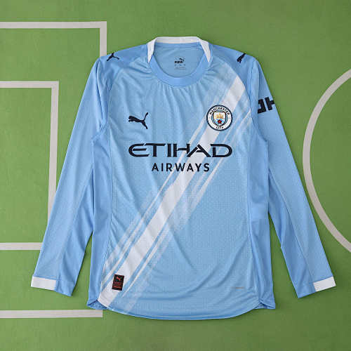 Manchester City F.C. Home Long Sleeve Player Version