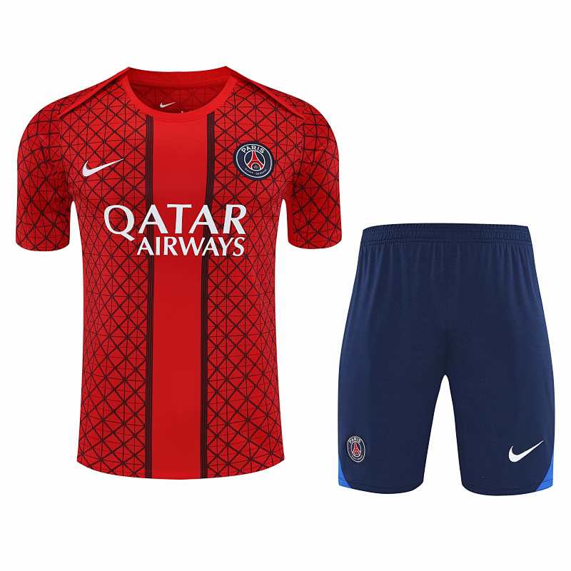 Paris Saint-Germain F.C. Training Clothes Suit Short Sleeve Fan Version