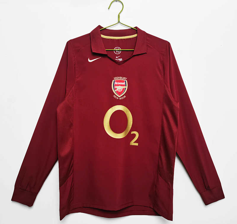 Arsenal Home Long Sleeved Retro Fan Version