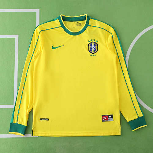 Retro Brazil Home Long Sleeve Retro Fan Version
