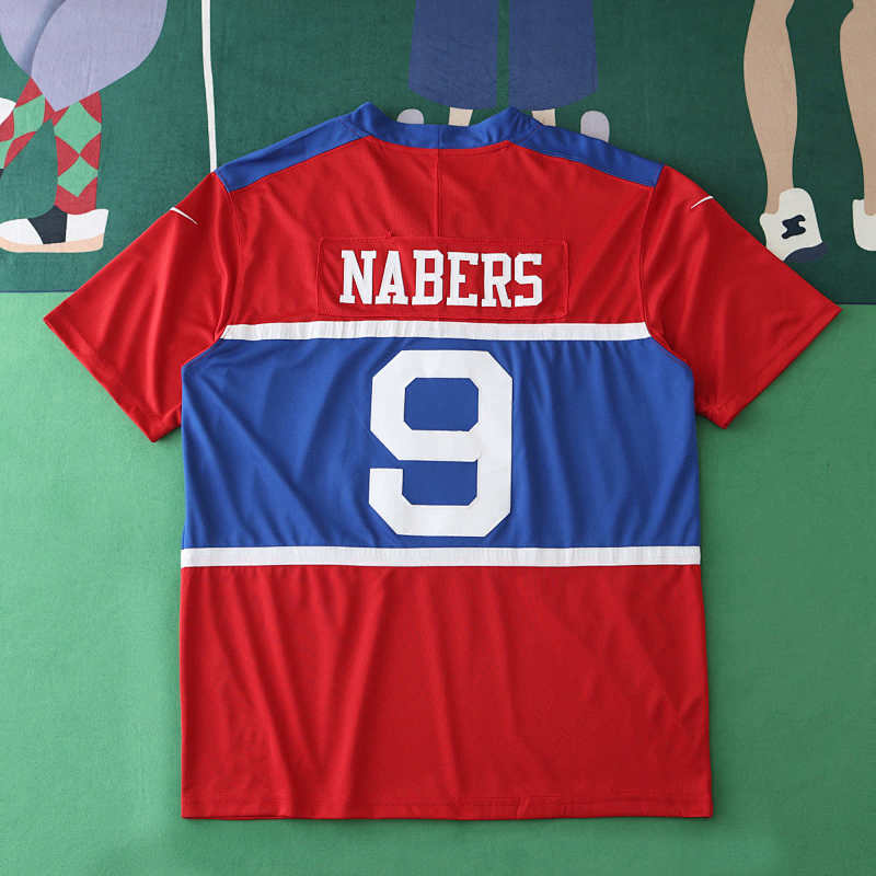 York Giants Red 3th Generation 9 Nabers