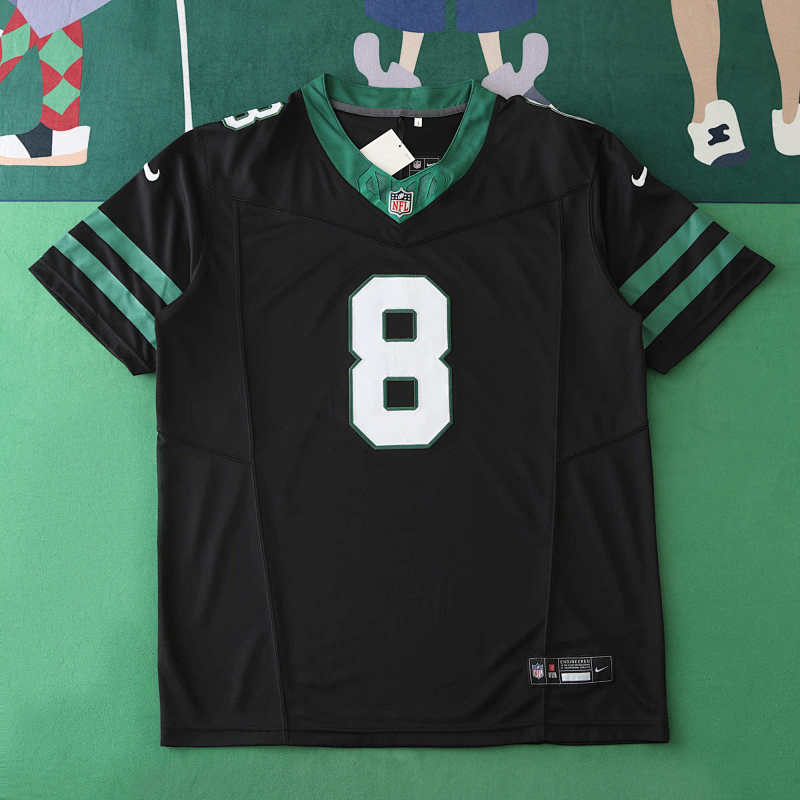 York Jets Black 3th Generation 8 Rodgers