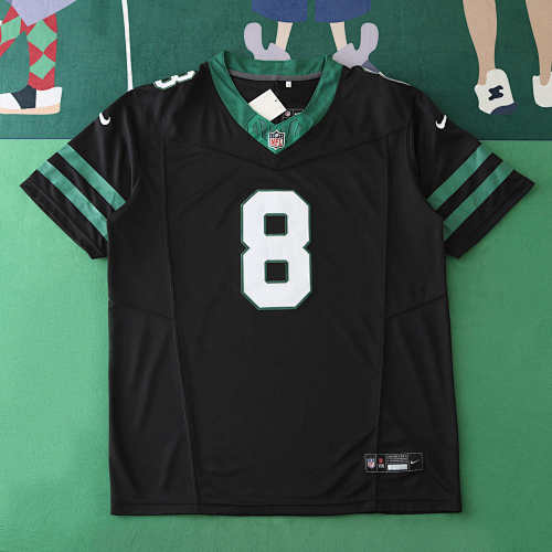 York Jets Black 3th Generation 8 Rodgers