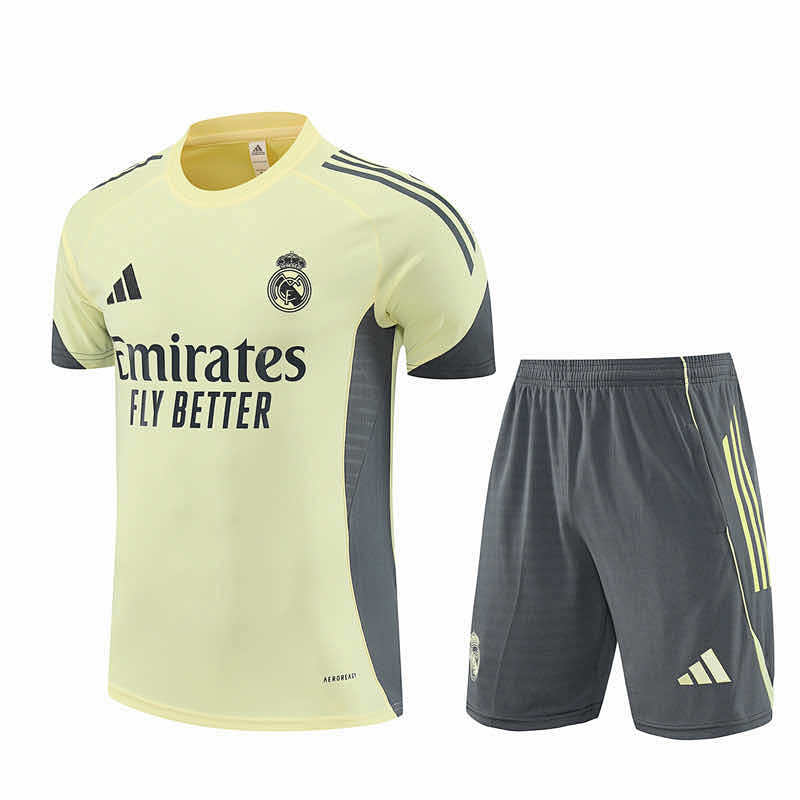 Real Madrid CF Training Clothes Suit Short Sleeve Fan Version