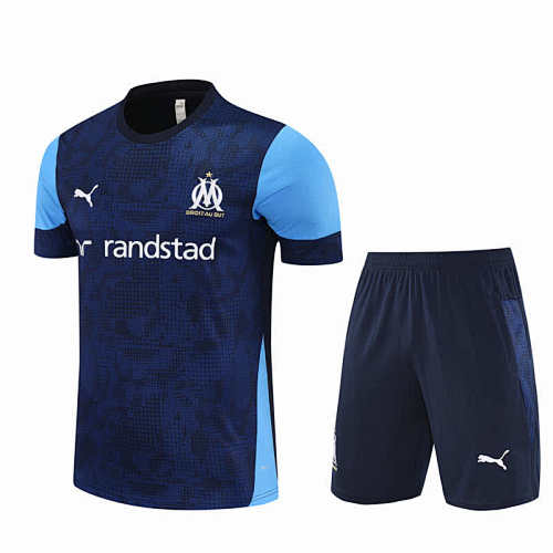 Olympique De Marseille Training Clothes Suit Short Sleeve Fan Version