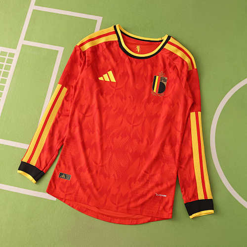 Fifa World Cup Belgium Home Long Sleeve Player Version