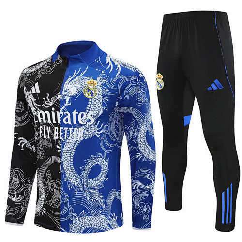 Real Madrid CF Half Zip Training Suit Set