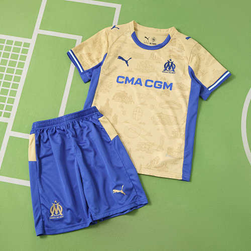 Olympique De Marseille Fourth Kids Kit