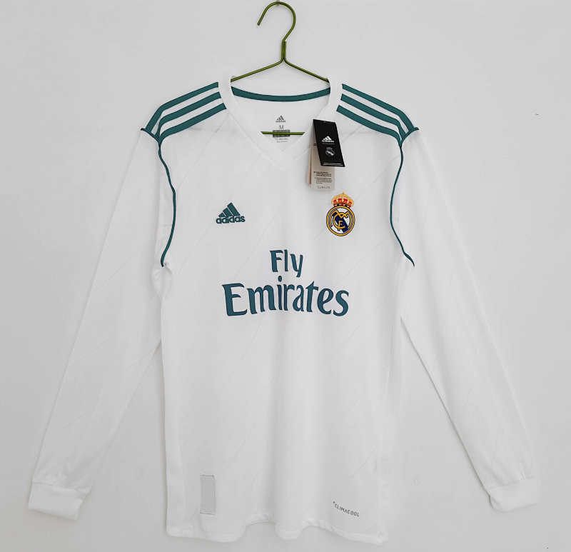 Real Madrid Home Retro Long Sleeved Fan Version