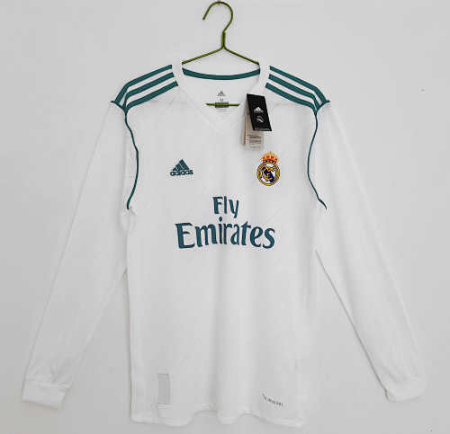 Real Madrid Home Retro Long Sleeved Fan Version