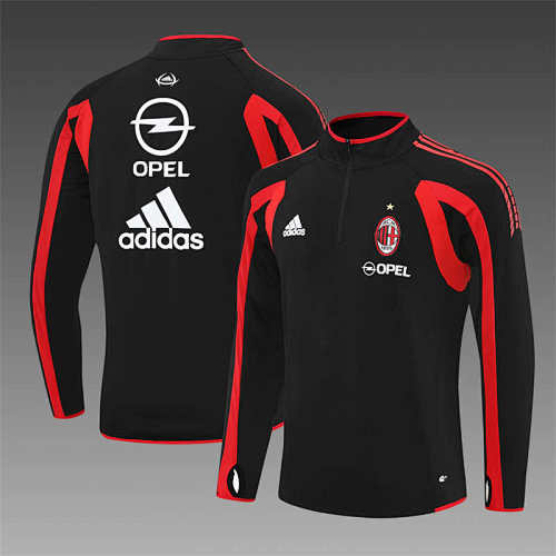 A.C. Milan Black Half Pull Training Suit