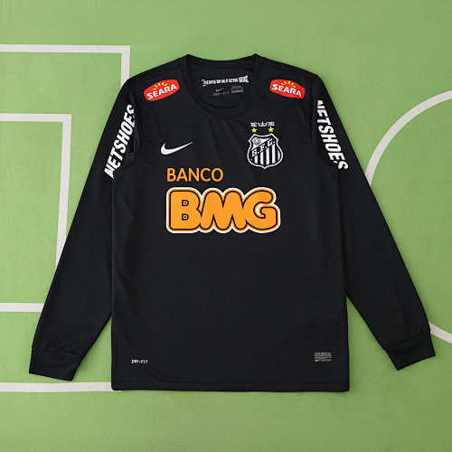 Santos FC Black Long Sleeved Retro Fan Version