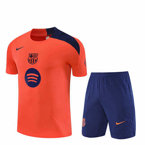FC Barcelona Barça Training Clothes Suit Short Sleeve Fan Version