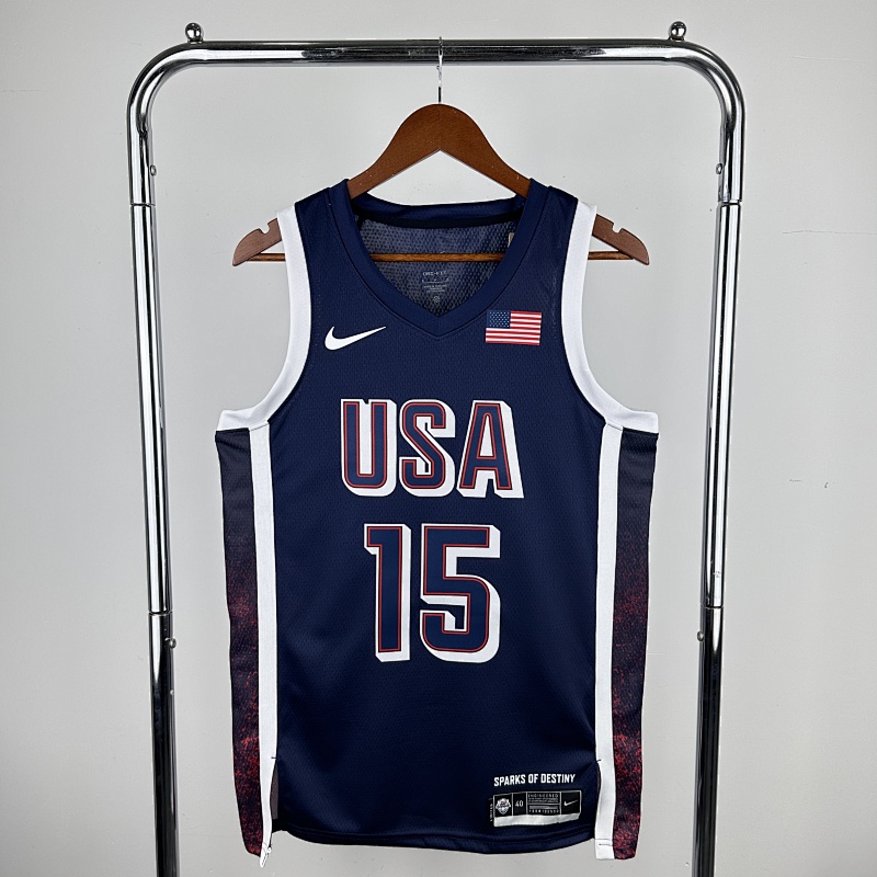 USA National Team Dark Blue 15 Booker