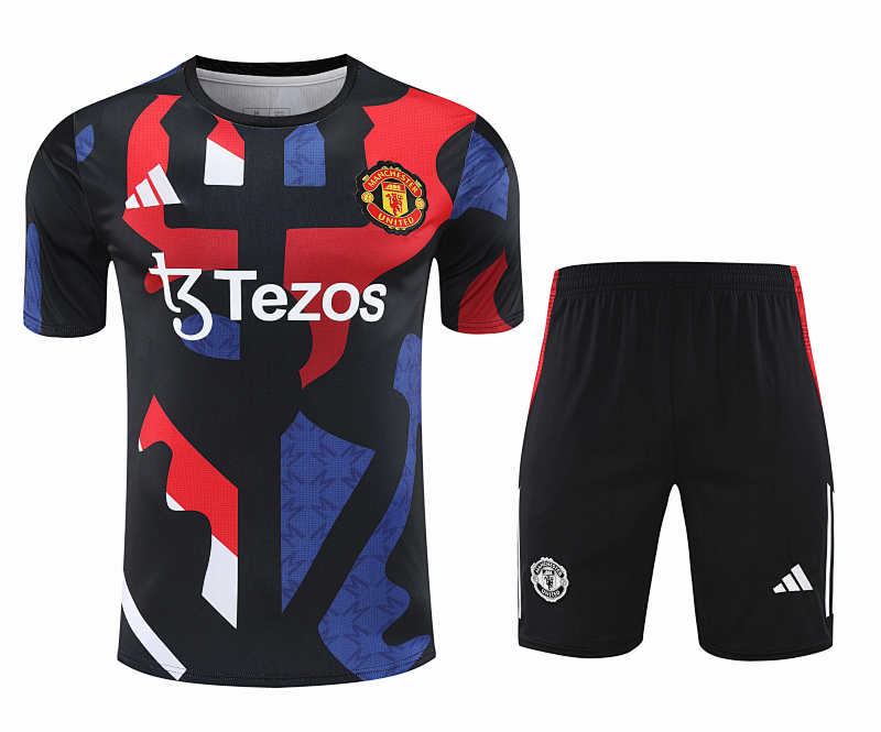 Manchester United F.C. Training Clothes Suit Short Sleeve Fan Version