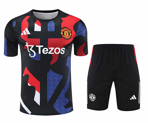 Manchester United F.C. Training Clothes Suit Short Sleeve Fan Version