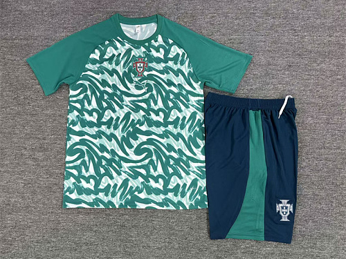 Fifa World Cup Portugal Training Clothes Suit Short Sleeve Fan Version