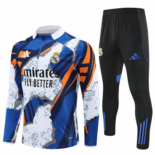 Real Madrid CF Half Zip Training Suit Set