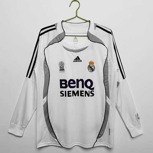 Real Madrid Home Long Sleeved Retro Fan Version