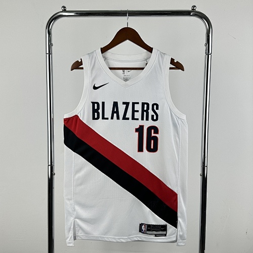 25-26 Nba Portland Trail Blazers Home White 16-YANG