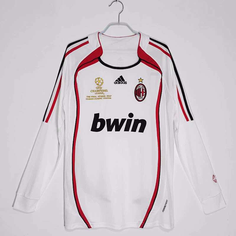 AC Milan Away Long Sleeved Retro Fan Version