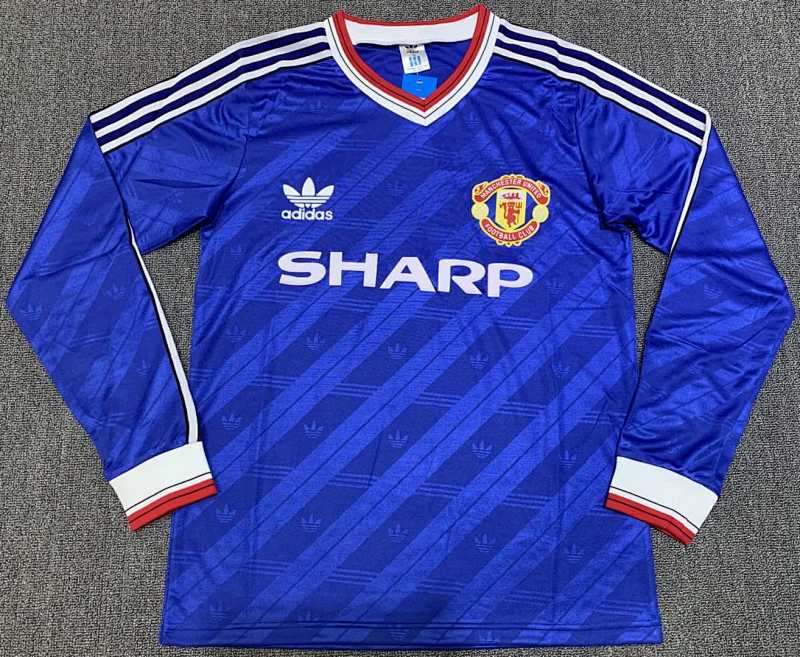 Manchester United Away Long Sleeved Retro Fan Version