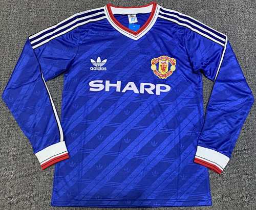 Manchester United Away Long Sleeved Retro Fan Version