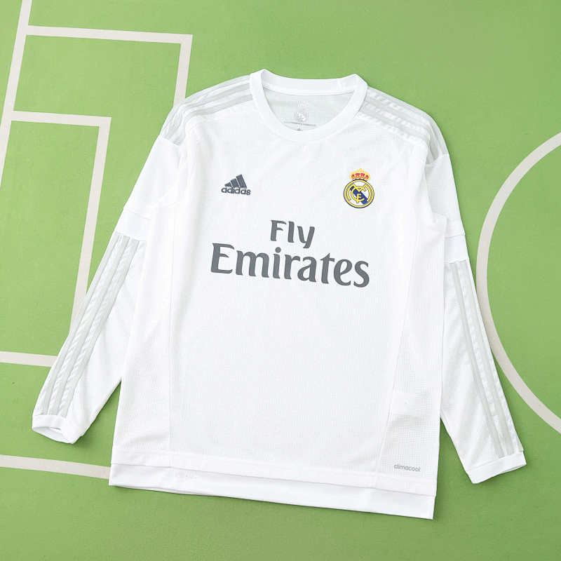 Real Madrid CF Home Long Sleeved Retro Fan Version