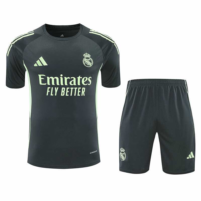 Real Madrid CF Training Clothes Suit Short Sleeve Fan Version