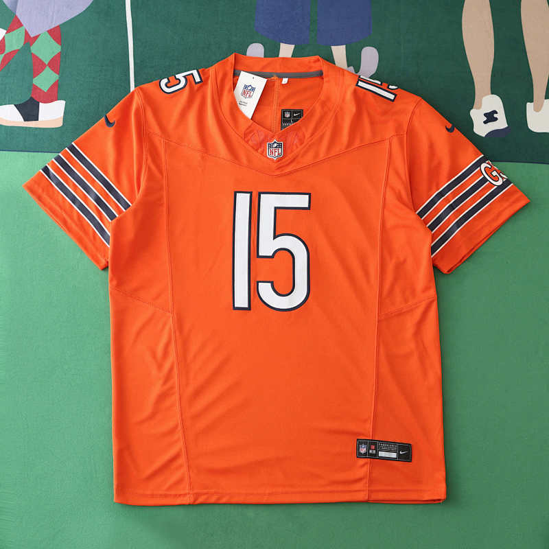 Chicago Bears Orange 3th Generation 15 Odunze