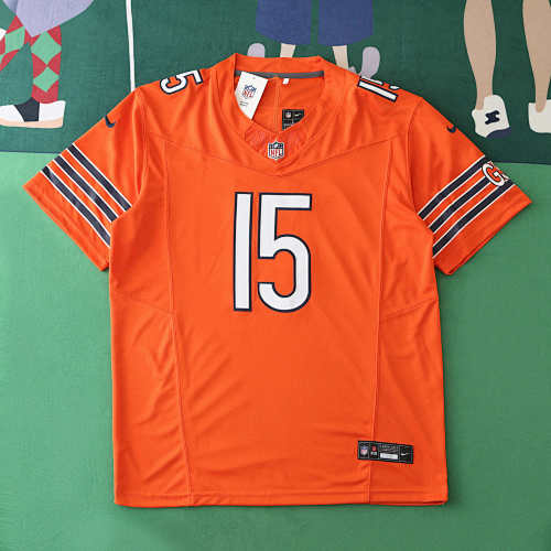 Chicago Bears Orange 3th Generation 15 Odunze