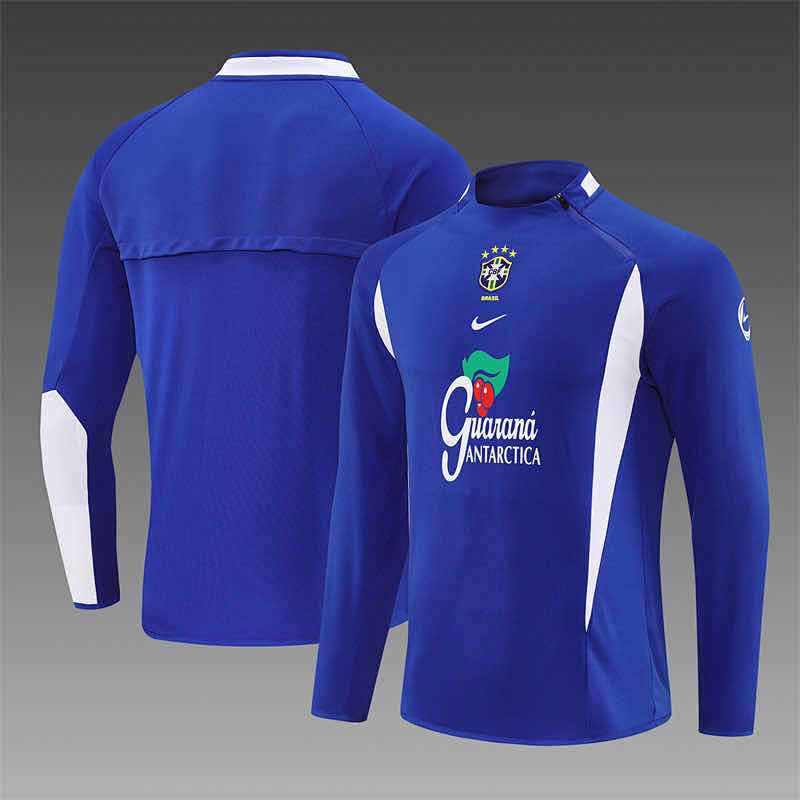 Brazil Blue Half Pull Training Suit