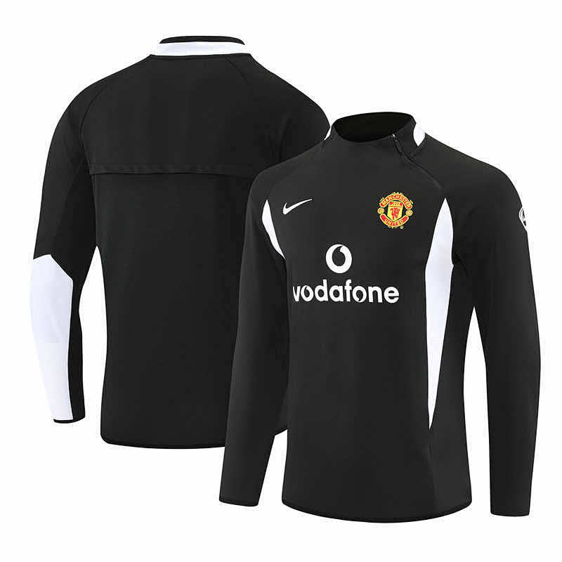 Manchester United F.C. Black Half Pull Training Suit