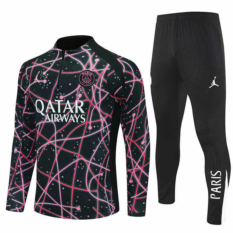 Paris Saint-Germain F.C. Half Zip Training Suit Set