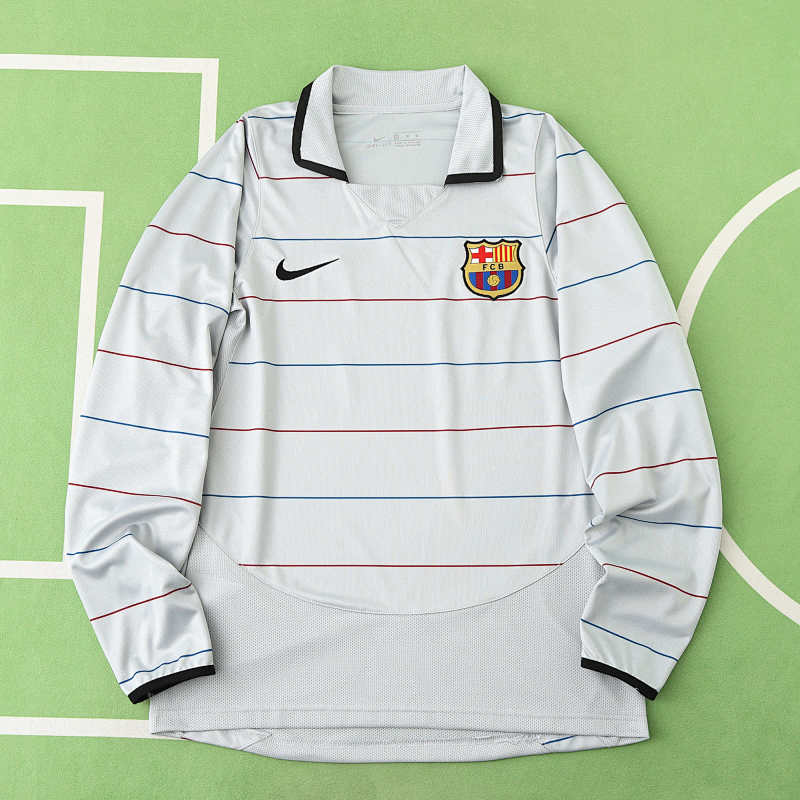FC Barcelona Barça Away Long Sleeved Retro Fan Version