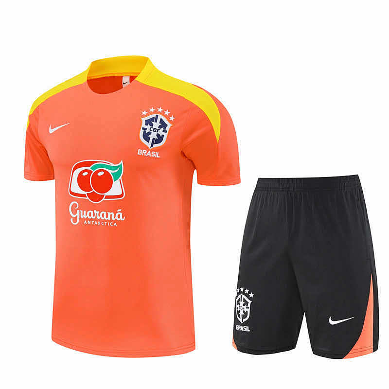 Brazil Training Clothes Suit Short Sleeve Fan Version
