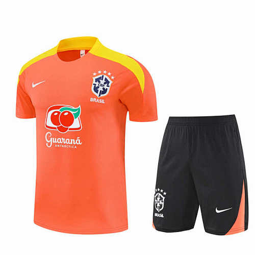 Brazil Training Clothes Suit Short Sleeve Fan Version