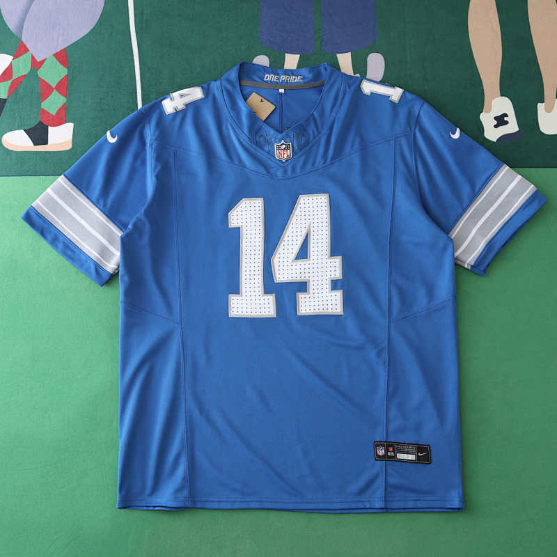 Detroit Lions Blue 3th Generation 14 ST Brown