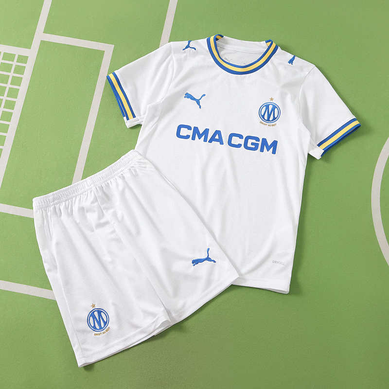 Olympique De Marseille Home Kids Kit