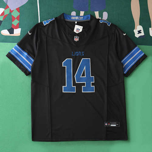 Detroit Lions Black 3th Generation 14 Stbrown
